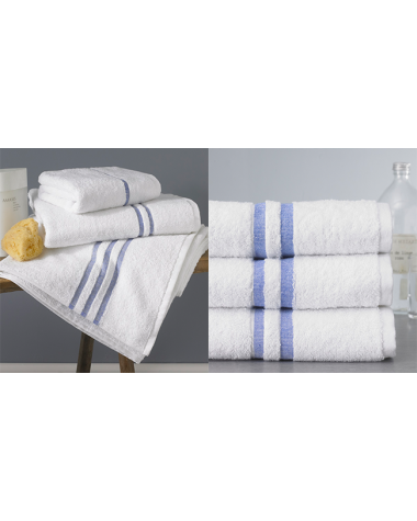 Riley Spa Towel Collection Thistle 100 % Cotton Bath Towel 30 x 58 in Navy @